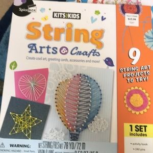 Arts and craft activities with yarn make multi
